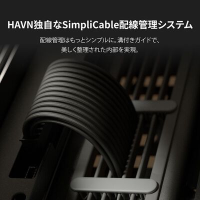 HAVN  HS 420 VGPU Edition Black HVN-CA-HS420-08 (E-ATX ガラス ブラック) 
