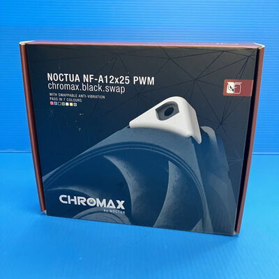 【大須店】中古  NOCTUA NF-A12x25 PWM chromax.black.swap(12cmｹｰｽﾌｧﾝ） 3120024226 