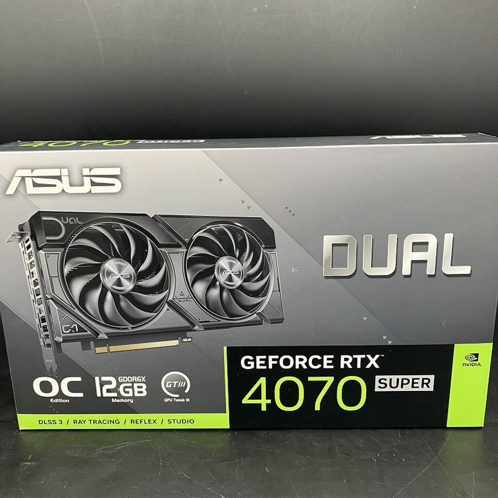 中古 ASUS DUAL-RTX4070S-O12G-EVO (RTX4070 SUPER 12GB) 3400008789