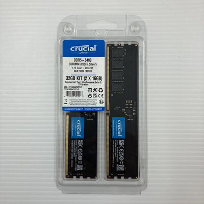 【秋葉原本店】中古  Crucial CT2K16G64C52CU5(DDR5 PC5-51200 16GBx2) 3410014204 
