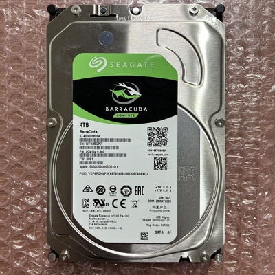 【宮崎恒久店】中古  各社 3.5インチ HDD 4TB SATA （デスクトップ用） 121852 