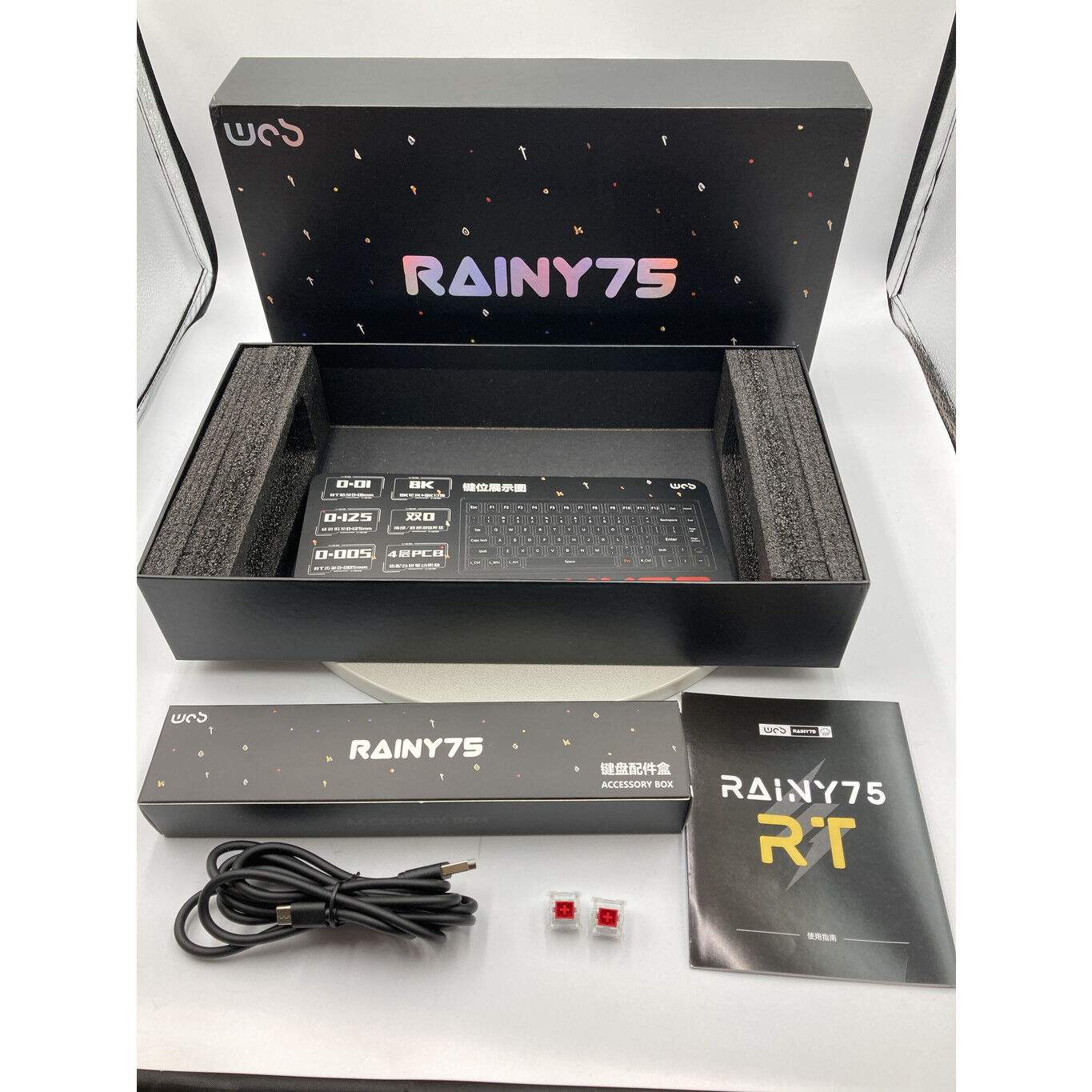 Rainy75 RT Pro ナイトブラック ゲーミングキーボード(ラピッドトリガー対応) Rainy 75 RT Pro