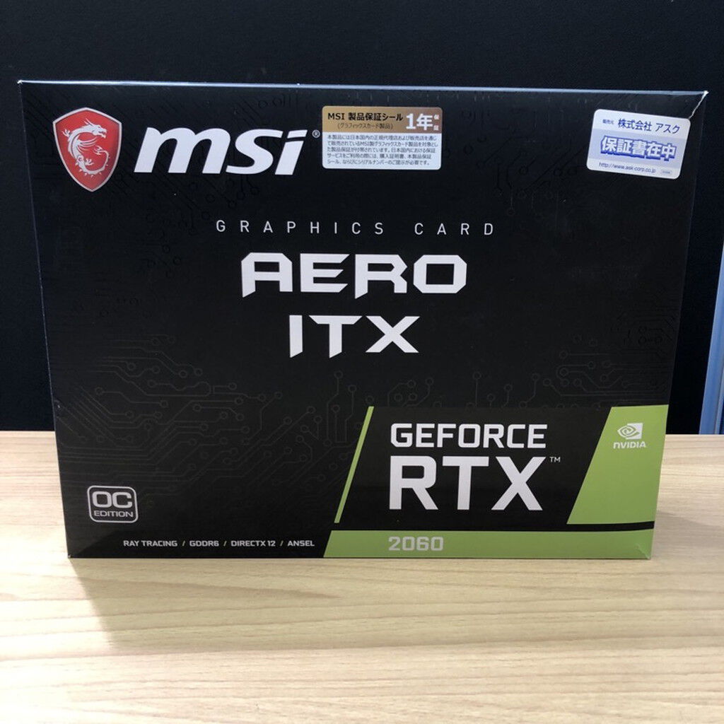 中古 MSI GeForce RTX 2060 AERO ITX 6G OC(6GB PCI-E