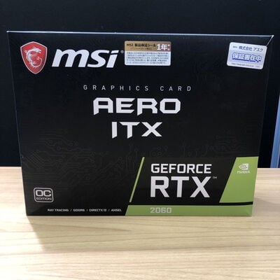 【甲府飯田店】中古  MSI GeForce RTX 2060 AERO ITX 6G OC(6GB PCI-E) 4720001914 