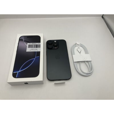 【仙台店】中古  【国内版SIMフリー】Apple iPhone16 Pro 256GB ブラックチタニウム MYN03J/A 170279 