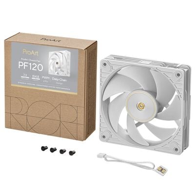 ASUS  PROART PF120 FAN PWM WHITE (120mm ホワイト) 