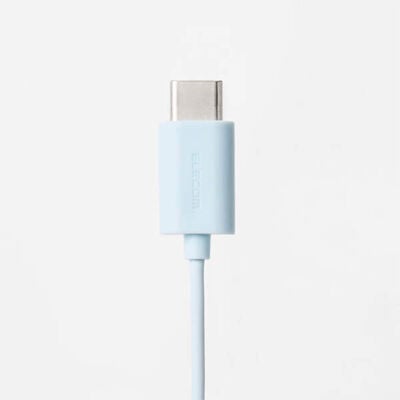 エレコム  EHP-DF14CMBU (高耐久 デジタル式USB Type-C(TM)ヘッドホン カナル型 ブルー) 