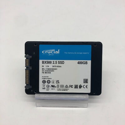 【郡山安積店】中古  Crucial CT480BX500SSD1（2.5インチ SSD 480GB SATA） 3480041922 