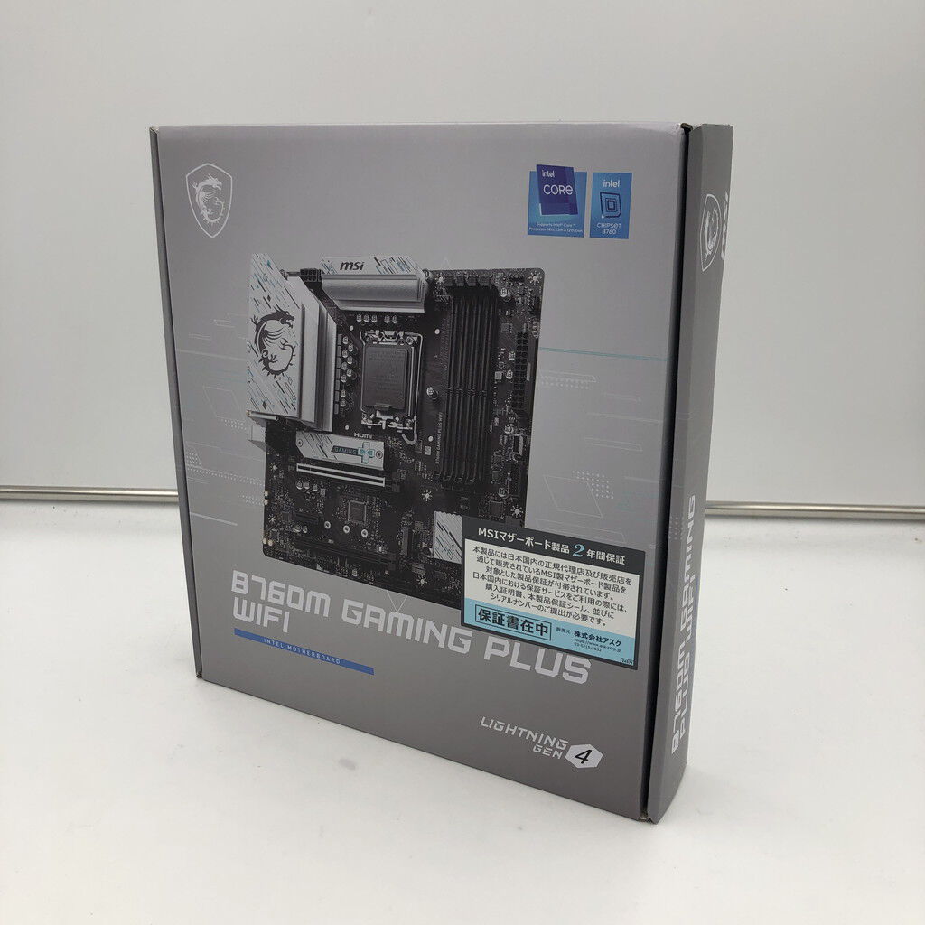 中古 MSI B760M GAMING PLUS WIFI (B760 mATX DDR5) 167314 （300792