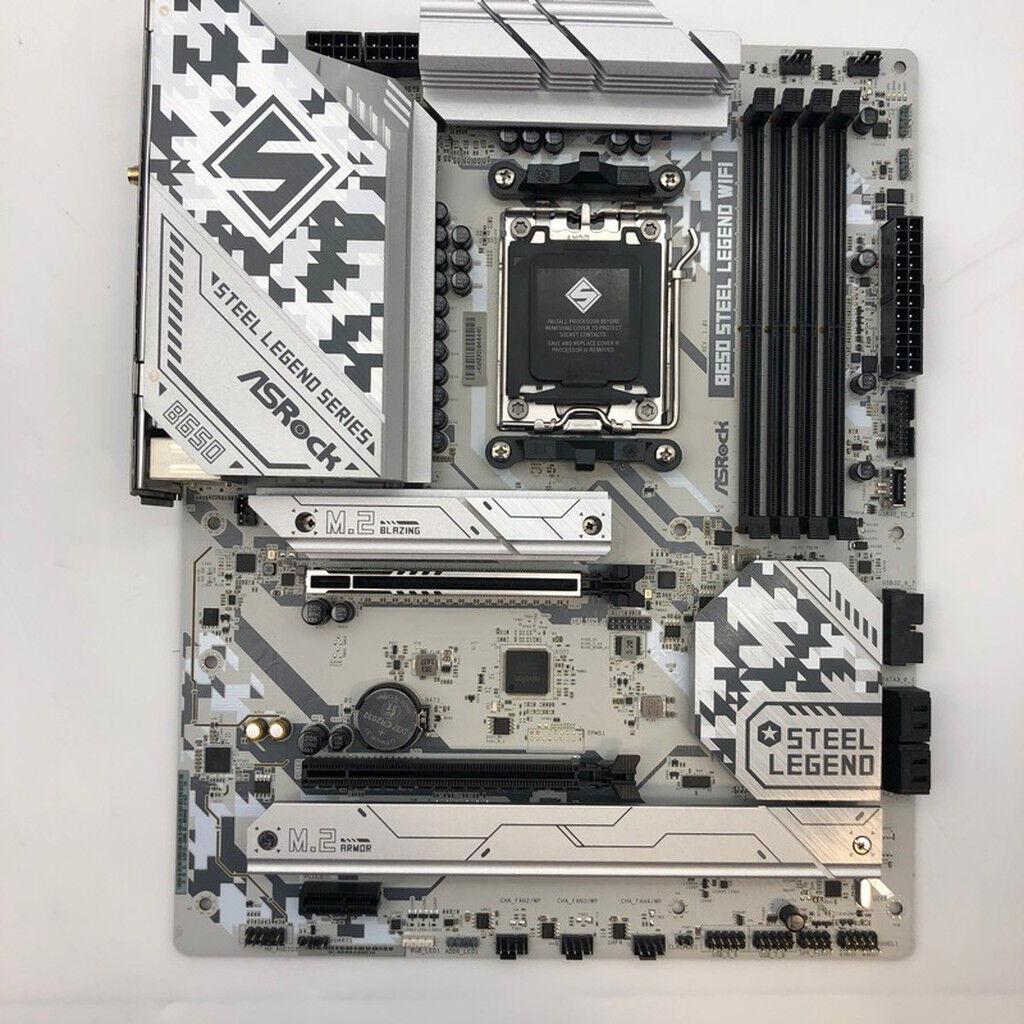 ASRock B650 SteelLegend WiFi マザーボード AM5⁠ 中古 ASRock B650 Steel Legend WiFi (B650 AM5 ATX) 4860001082