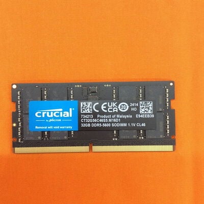 【なんば店】中古  Crucial CT32G56C46S5.M16D1(SO DDR5 PC5-44800 32G) 1460026033 