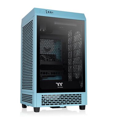 Thermaltake  The Tower 200 Turquoise CA-1X9-00SBWN-00 (Mini-ITX ガラス ターコイズ) 