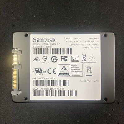 【大宮店】中古  各社 2.5インチ SSD 960GB SATA 124397 