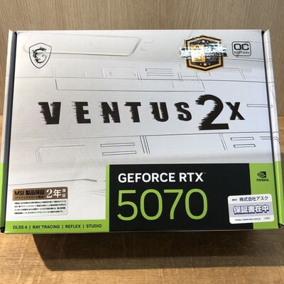 【姫路店】中古  MSI GeForce RTX 5070 12G VENTUS 2X OC WHITE 4740001165 