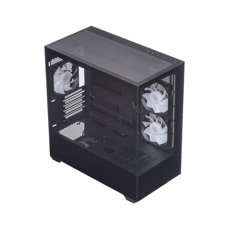 玄人志向 KRC-mT01B (MicroATX ガラス ブラック) ｜ パソコン通販の