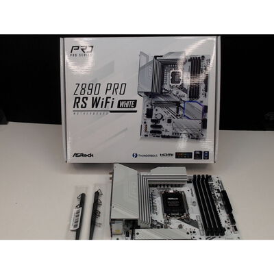 【前橋ｲﾝﾀｰｱｶﾏﾙ店】中古  ASRock Z890 Pro RS WiFi White (Z890 1851 ATX DDR5) 172168 