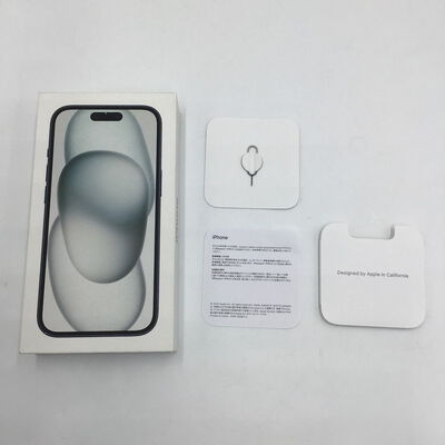 【白山FM松任店】中古  【docomo版SIMフリー】Apple iPhone15 無印 128GB ブラック MTMH3J/A 161068 