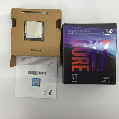 【福山ココローズ店】中古  INTEL Core i7 8700K (1151/3.70GHz/12M/C6/T12) 136197 