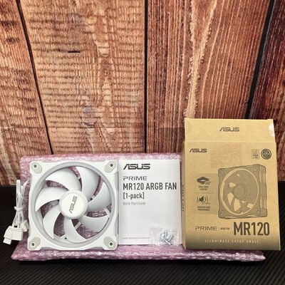 【富士青葉店】中古  ASUS MR120 ARGB FAN WHITE(120mm 1PK) 5070002331 