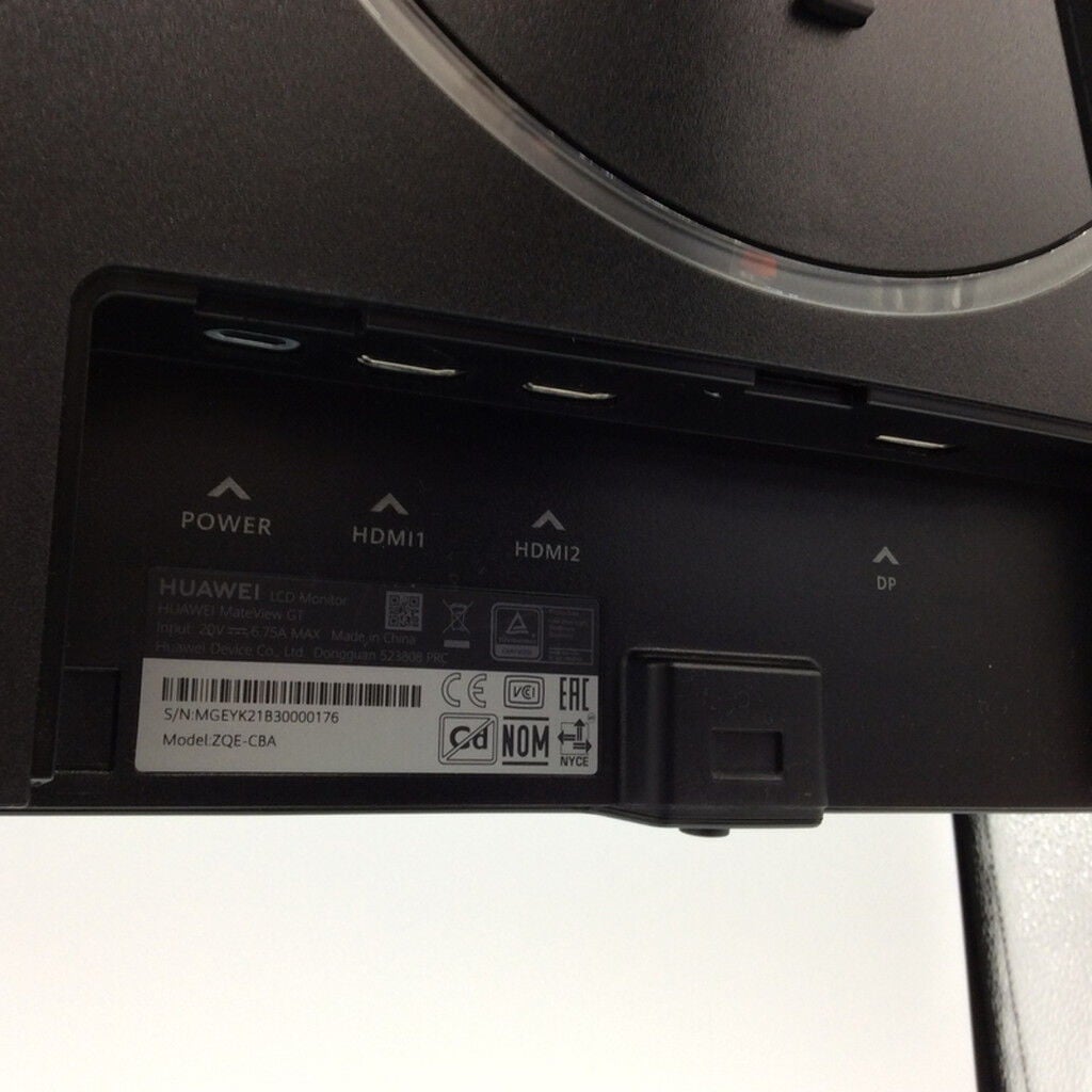 中古 HUAWEI MateView GT ZQE-CBA (34インチ湾曲 3440x1440 165Hz