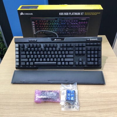 【甲府飯田店】中古  CORSAIR K95 RGB PLATINUM XT MX RGB SPEED (CH-9127414-NA) 4720002475 