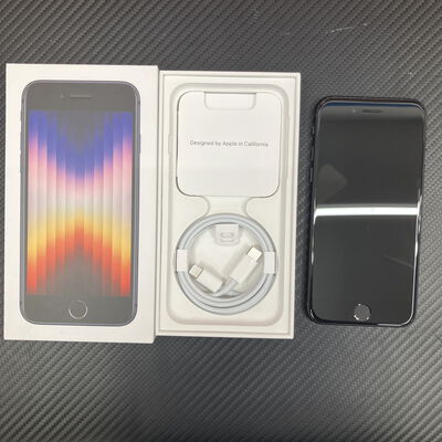 【富士青葉店】中古  【SoftBank版SIMフリー】Apple iPhoneSE 4.7インチ (第3世代) 64GB (ミッドナイト) MMYC3J/A 154839 