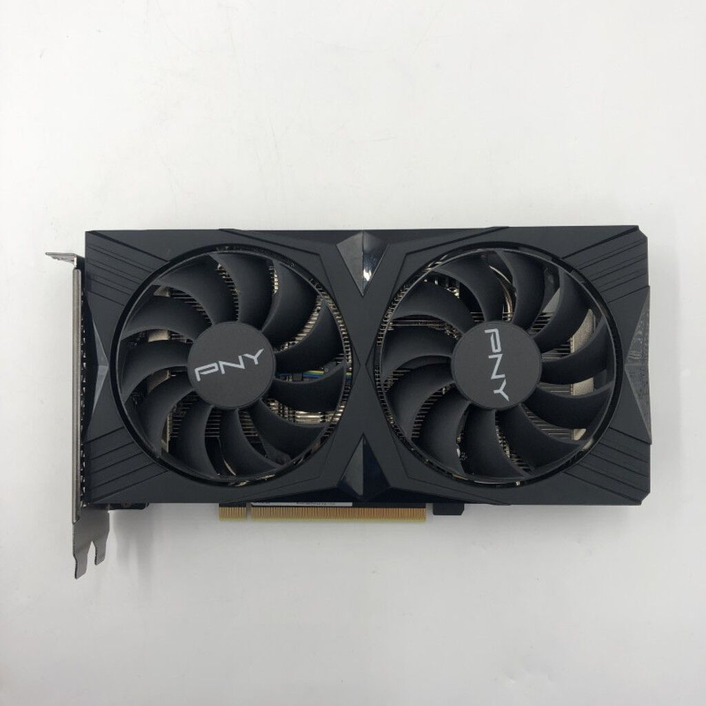 【中古完動品】RTX4060 8GB LP 中古 PNY GeForce RTX 4060 8GB VERTO ダブルファン VCG40608DFXPB1