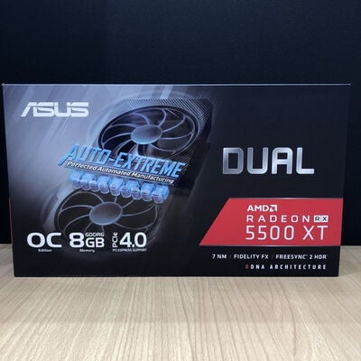 【甲府飯田店】中古  ASUS DUAL-RX5500XT-O8G-EVO (RX5500XT 8GB PCIE) 141654 