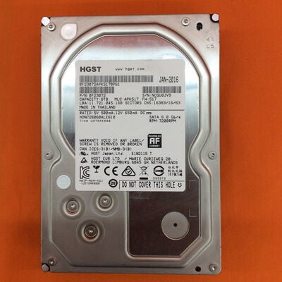 【なんば店】中古  HGST HDN726060ALE610 6TB（3.5インチ HDD 6TB SATA） 3480034509 