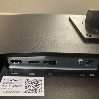 【富士青葉店】中古  Viewsonic VX2728J2-2K-7 (27"W 2H1DP 240Hz WQHD) 5070001547 