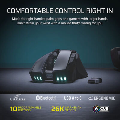 Corsair  IRONCLAW WIRELESS SE CHR-9317110-WW (ワイヤレス ゲーミングマウス ブラック) 
