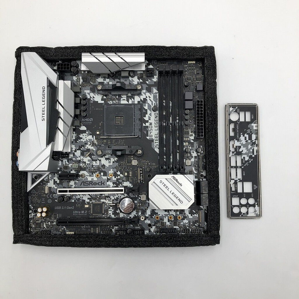 中古 Asrock B450M STEEL LEGEND 4580001840 （312970） ｜ パソコン