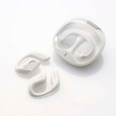 エレコム  LBT-OWS01WH (オープンイヤー型ワイヤレスヘッドホン スノーホワイト) 