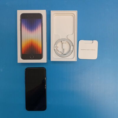 【大須店】中古  【国内版SIMフリー】Apple iPhoneSE 4.7インチ (第3世代) 256GB (ミッドナイト) MMYJ3J/A 154869 