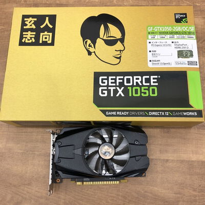 【宇都宮鶴田店】中古  玄人志向 GF-GTX1050-2GB/OC/SF(GTX1050 2G GDR5) 133584 