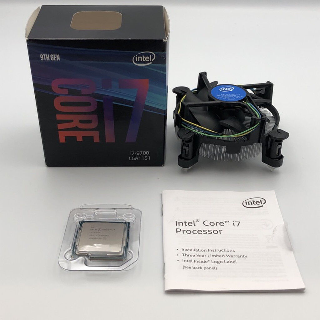 中古 Intel Core i7 9700 (1151/3.00GHz/12M/C8/T8) 140316 （374863