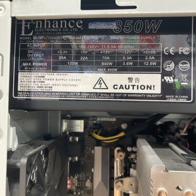 【静岡東瀬名店】中古  自作PC(Corei7-9700K/32GB/なし/DVD-MULTI/RTX2070 8GB/OSなし) 5140001201 