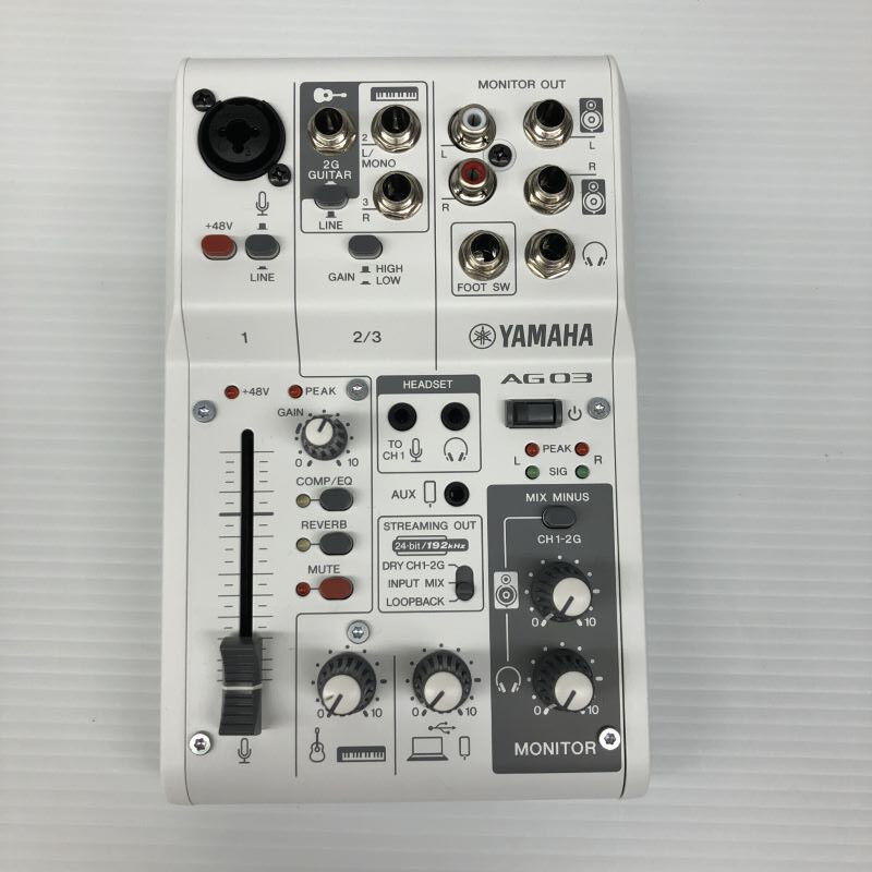 中古 YAMAHA AG03MK2 W (ﾐｷｼﾝｸﾞｺﾝｿｰﾙ ﾎﾜｲﾄ) 179727 ｜ パソコン