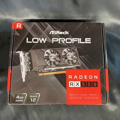 【横浜駅前店】中古  ASRock RX550 LP 4G (Radeon RX550 4GB GDDR5 1H1P) 199771 