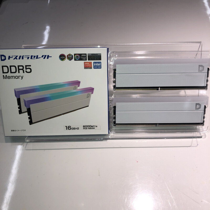 ドスパラセレクト DDR5 16GBx2 RGBメモリー 6000MT/s ドスパラセレクト DDR5 16GBx2 RGBメモリー 6000MT/s