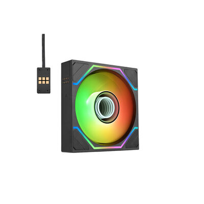 Thermaltake  SWAFAN 140 EX INFINITY ARGB Sync 3Pack CL-F246-PL14SW-A (140mm ARGB ブラック 交換式ファン 3個パック) 