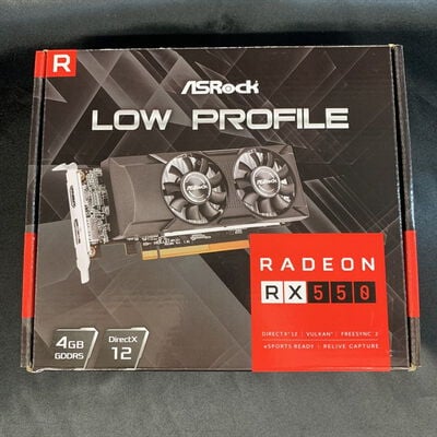 【横浜駅前店】中古  ASRock RX550 LP 4G (Radeon RX550 4GB GDDR5 1H1P) 199771 