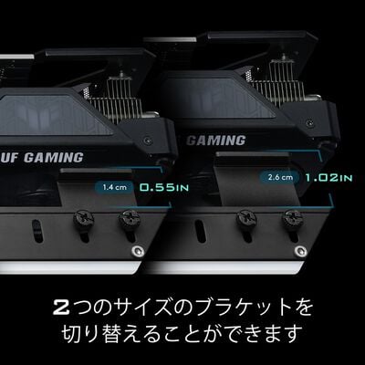 EZDIY  ARGB Graphics Card Holder 309- Black YIHPI309-16 (ブラック) 