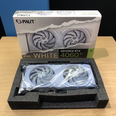【甲府飯田店】中古  Palit NE6406T019P1-1048L(RTX4060Ti WHITE 8G) 175561 