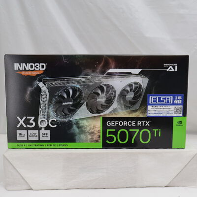【通販センター】中古  Inno3D GeForce RTX 5070 Ti X3 OC WHITE GD5070T-16GERX3OCW（RTX5070Ti 16GB） 3480041562 