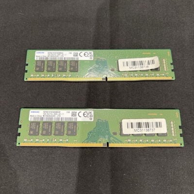 【静岡東瀬名店】中古  SUMSUNG M378A2K43CB1(DDR4 PC4-21300 16GB 2枚組 デスクトップ用) 5140001692 