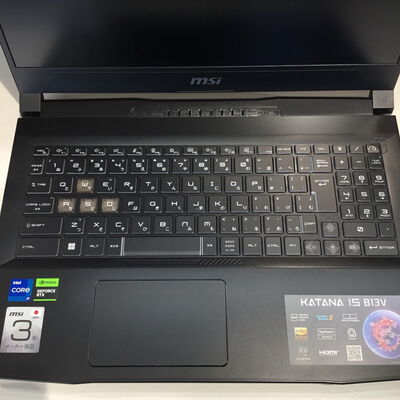 【松山環状枝松店】中古  MSI Katana15B13VFK-0225JP(i7-13620H/32GB/SSD512GB/なし/RTX4060 8G/1920x1080/15.6inch/W11H) 4560001849 