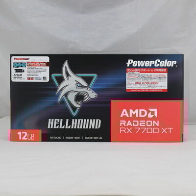 中古  PowerColor Hellhound AMD Radeon RX 7700 XT 12GB GDDR6（RX 7700 XT 12GB） 3480033678 