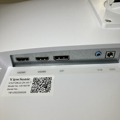 【富士青葉店】中古  Viewsonic VX2728J2-2K-W-7 (27"W 2H1DP 240Hz WQHD) 5070001479 