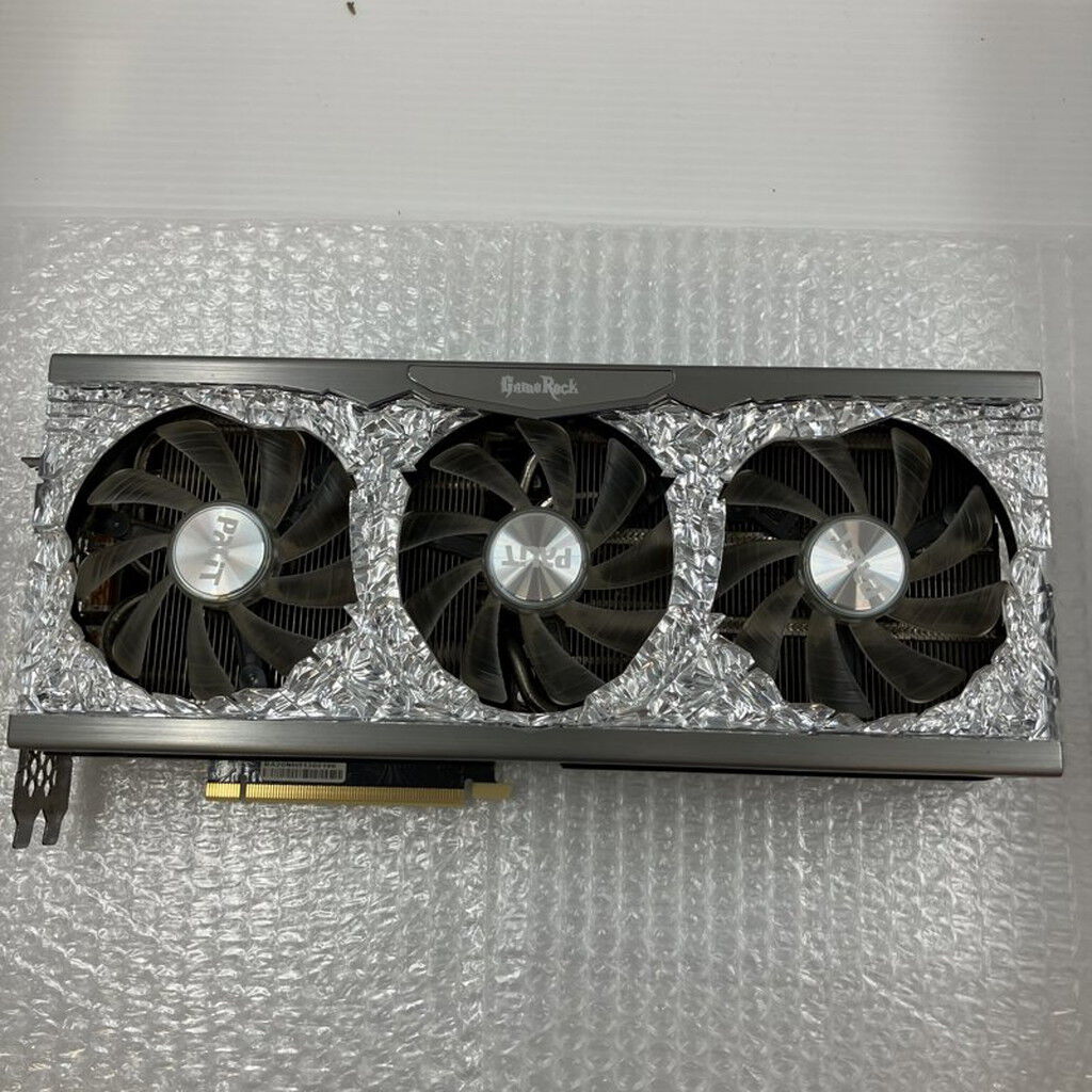 PCパーツ Palit NED3080H19IA-1020G-V2(RTX3080) 中古 Palit NED3080H19IA-1020G-V2 (RTX3080 GameRock OC 10GB) 146426